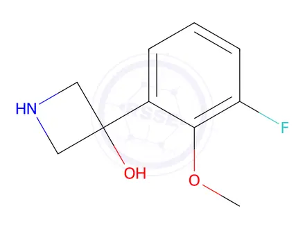 Chemical structure of 3-(3-Fluoro-2-methoxyphenyl)azetidin-3-ol