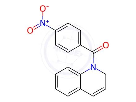 Chemical structure of 1,2-Dihydro-1-(p-nitrobenzoyl)quinoline