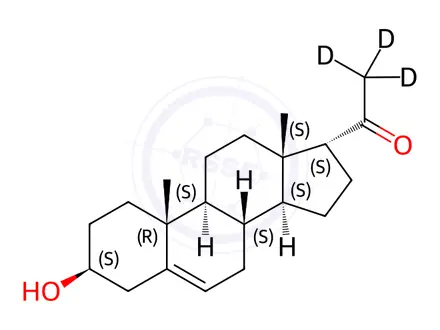 Chemical structure of [2H4]-Pregnenolone