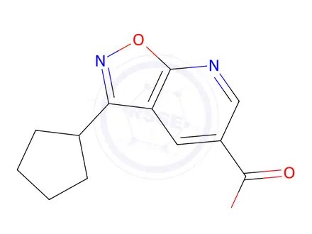 Chemical structure of 3-Cyclopentyl-[1,2]oxazolo[5,4-b]pyridine-5-carboxylic acid