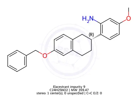 Chemical structure of Elacestrant Impurity 61