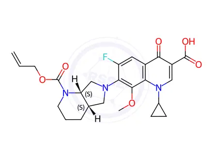 Chemical structure of Moxifloxacin Hydrochloride Impurity 131