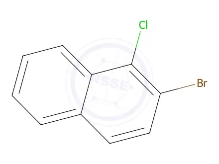 Chemical structure of Naphthalene, 2-bromo-1-chloro-