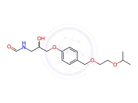 Chemical structure of N-Desisopropyl-N-formyl Bisoprolol