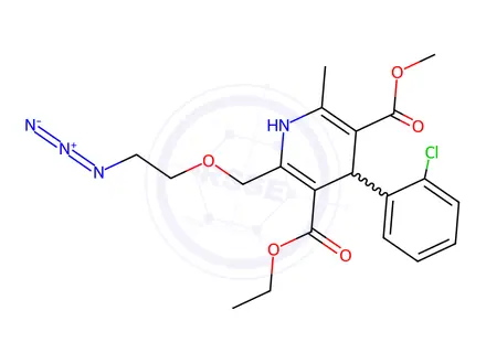 Chemical structure of 2-[(2-Azidoethoxy)methyl]-4-(2-chlorophenyl)-3-ethoxycarbonyl-5-methoxycarbonyl)-6-methyl-1,4-dihydropyridine