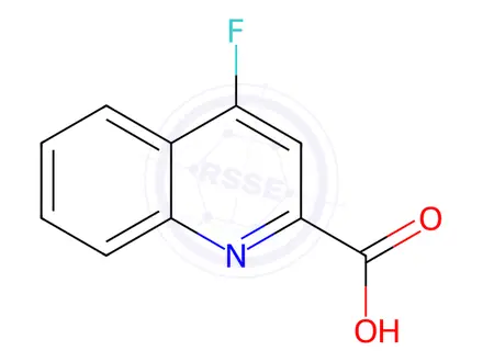Chemical structure of 4-Fluoro-quinoline-2-carboxylic acid