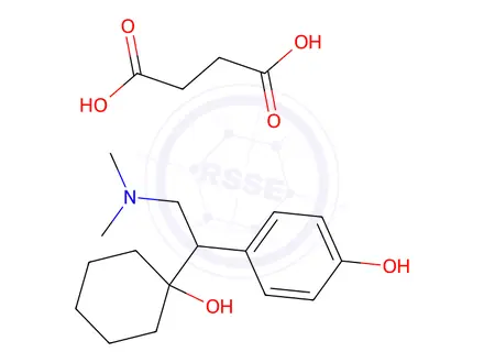 Chemical structure of Desvenlafaxine (O-Desmethyl Venlafaxine) Succinate