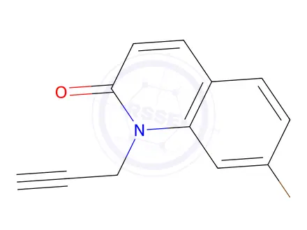 Chemical structure of 7-Bromo-1-(prop-2-yn-1-yl)quinolin-2(1H)-one