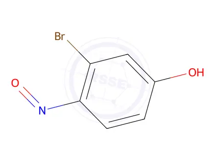 Chemical structure of 3-Bromo-4-hydroxyimino-2,5-cyclohexadien-1-one