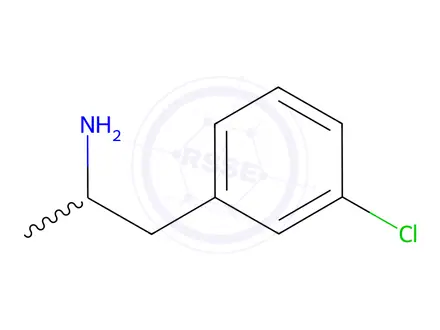 Chemical structure of 1-(3-chlorophenyl)propan-2-amine