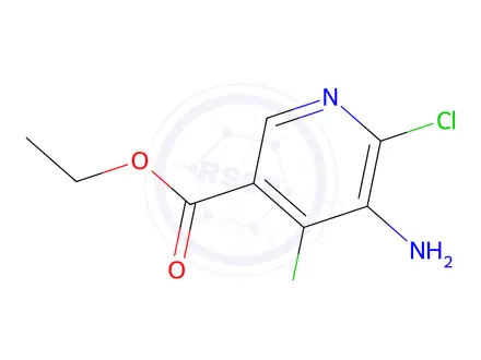 Chemical structure of Ethyl 5-Amino-4,6-dichloronicotinate
