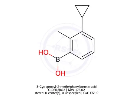 Chemical structure of (3-Cyclopropyl-2-methylphenyl)boronic acid