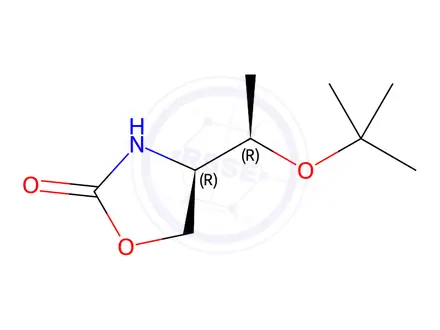 Chemical structure of (R)-4-((R)-1-(tert-Butoxy)ethyl)oxazolidin-2-one