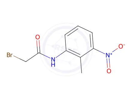 Chemical structure of 2-Bromo-N-(2-methyl-3-nitrophenyl)acetamide