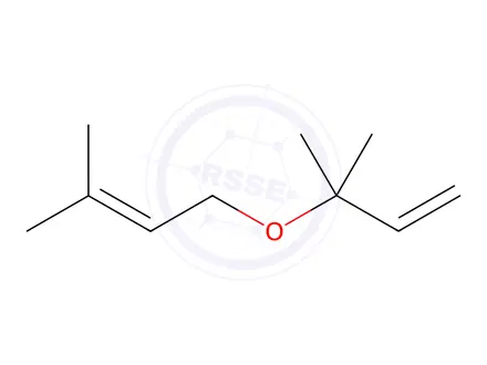 Chemical structure of 3-methyl-3-[(3-methyl-2-butenyl)oxy]but-1-ene