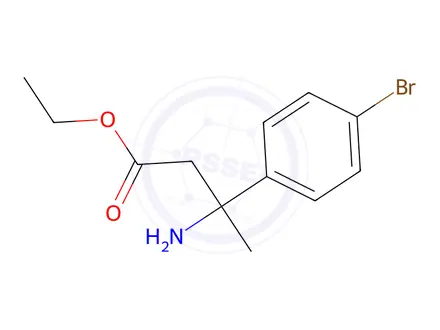 Chemical structure of Ethyl 3-amino-3-(4-bromophenyl)butanoate