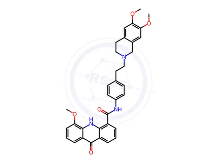 Chemical structure of Elacridar
