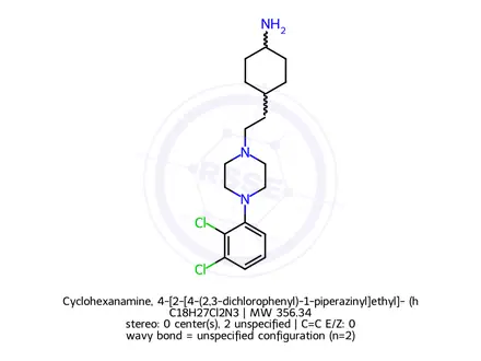 Chemical structure of Cariprazine Amine Analog Dihydrochloride