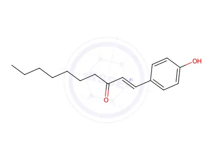 Chemical structure of (E)-1-(4-Hydroxyphenyl)dec-1-en-3-one