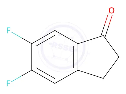 Chemical structure of 5,6-Difluoroindanone