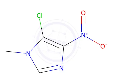Chemical structure of 5-Chloro-1-methyl-4-nitroimidazole
