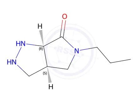 Chemical structure of (3AR,6aS)-5-propylhexahydropyrrolo[3,4-c]pyrazol-6(2H)-one