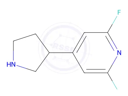 Chemical structure of 2,6-Difluoro-4-(pyrrolidin-3-yl)pyridine