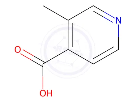 Chemical structure of 3-Methylisonicotinic Acid