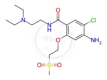 Chemical structure of metoclopramide sulfone