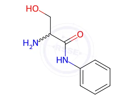 Chemical structure of 2-amino-3-hydroxy-N-phenylpropanamide