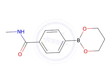 Chemical structure of 4-(1,3,2-Dioxaborinan-2-yl)-N-methylbenzamide