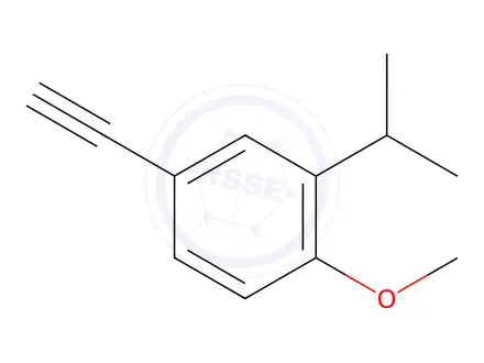 Chemical structure of 4-Ethynyl-2-isopropyl-1-methoxybenzene