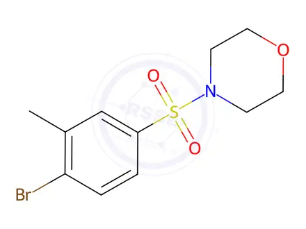 Chemical structure of 4-(4-Bromo-3-methylphenylsulfonyl)morpholine