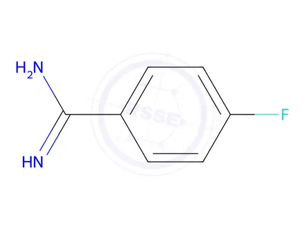 Chemical structure of 4-Fluorobenzene-1-carboximidamide Hydrochloride Hydrate