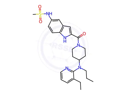 Chemical structure of Delavirdine Impurity 57