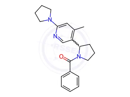 Chemical structure of (2-(4-Methyl-6-(pyrrolidin-1-yl)pyridin-3-yl)pyrrolidin-1-yl)(phenyl)methanone