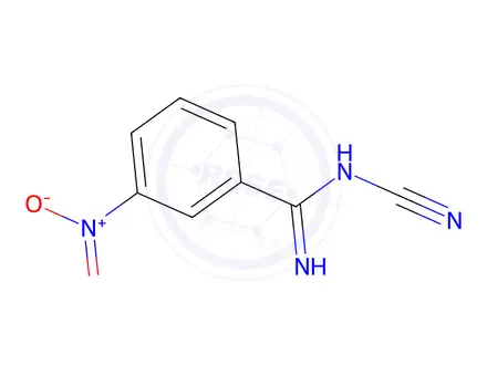 Chemical structure of N'-Cyano-3-nitrobenzenecarboximidamide