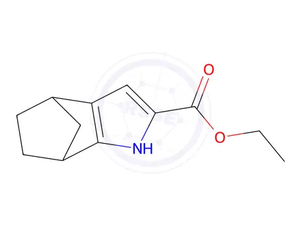 Chemical structure of Ethyl 4,5,6,7-tetrahydro-1H-4,7-methanoindole-2-carboxylate