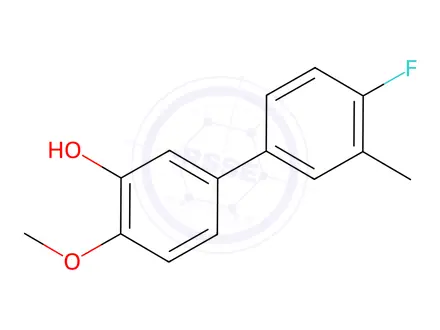 Chemical structure of 5-(4-Fluoro-3-methylphenyl)-2-methoxyphenol