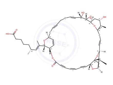 Chemical structure of sorangicin A