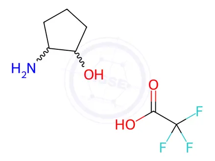 Chemical structure of (1R,2R)-2-Amino-cyclopentanol Trifluoroacetic Acid Salt