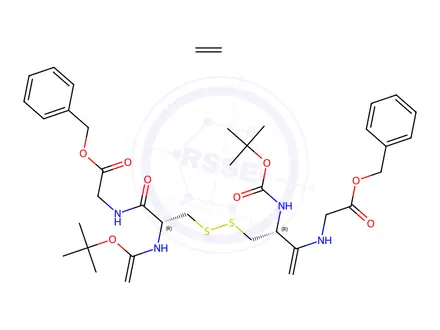 Chemical structure of N,N’-(N,N’-Dicarboxy-L-cystyl)di-glycine Dibenzyl N,N’-Di-tert-butyl Ester