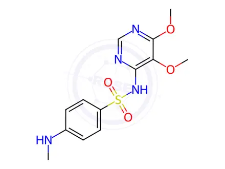 Chemical structure of Sulfadoxine Impurity 2 (Sulfadoxine N4-Methyl)