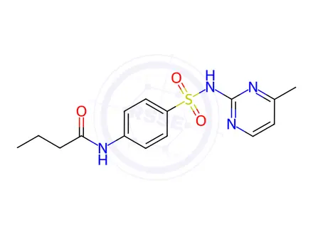 Chemical structure of N-(4-(N-(4-Methylpyrimidin-2-yl)sulfamoyl)phenyl)butyramide