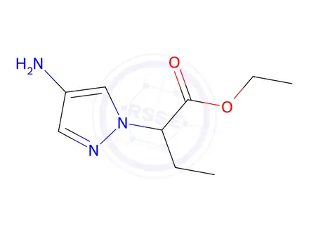 Chemical structure of Ethyl 2-(4-amino-1h-pyrazol-1-yl)butanoate