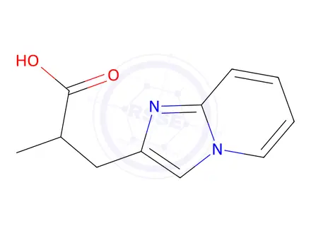 Chemical structure of 3-(Imidazo[1,2-a]pyridin-2-yl)-2-methylpropanoic acid