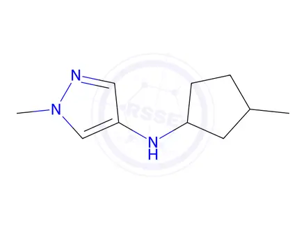 Chemical structure of 1-Methyl-N-(3-methylcyclopentyl)-1h-pyrazol-4-amine