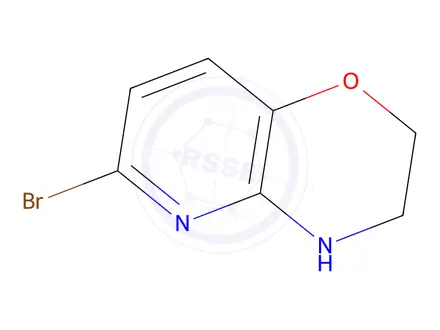 Chemical structure of 6-Bromo-3,4-dihydro-2H-pyrido[3,2-b][1,4]oxazine