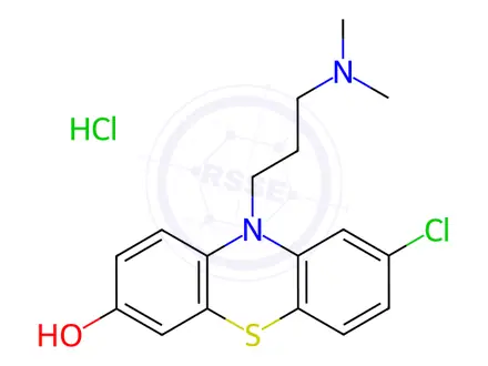 Chemical structure of 7-Hydroxy Chlorpromazine Hydrochloride