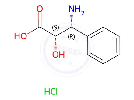 Chemical structure of (alphaS,betaR)-beta-Phenyl Isoserine Hydrochloride
